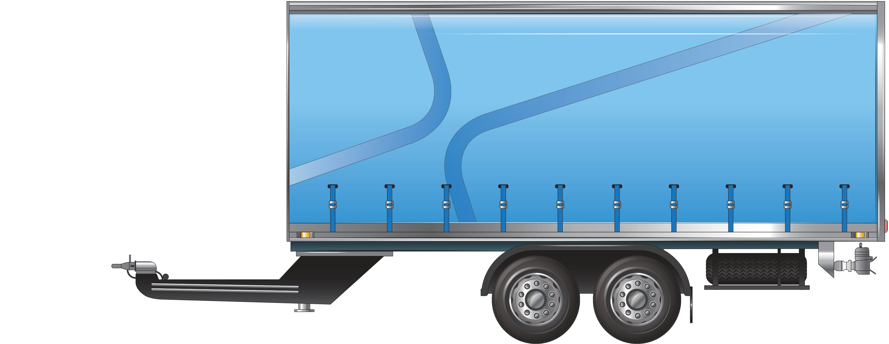 Example of a two axle pig trailer