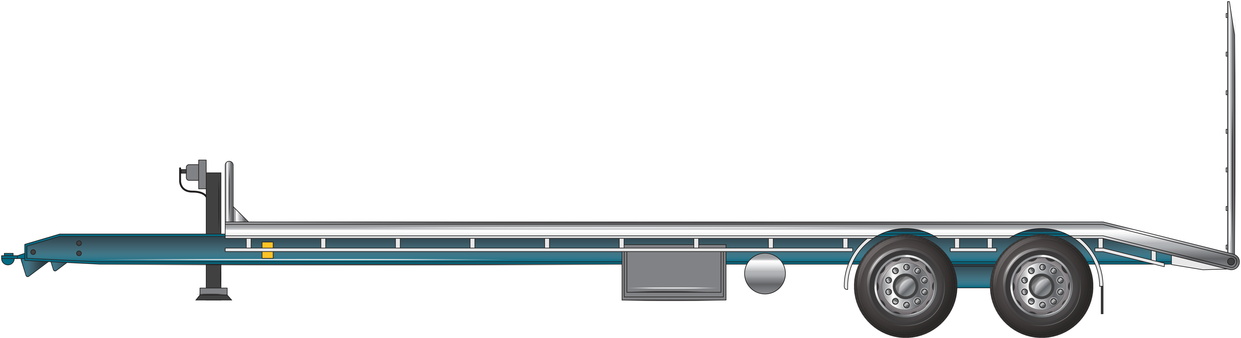 Example of a two axle tag trailer
