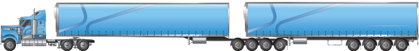 picture is of an 11 axle b double at 30m, with 4 axle dolly and 4 axle semitrailer