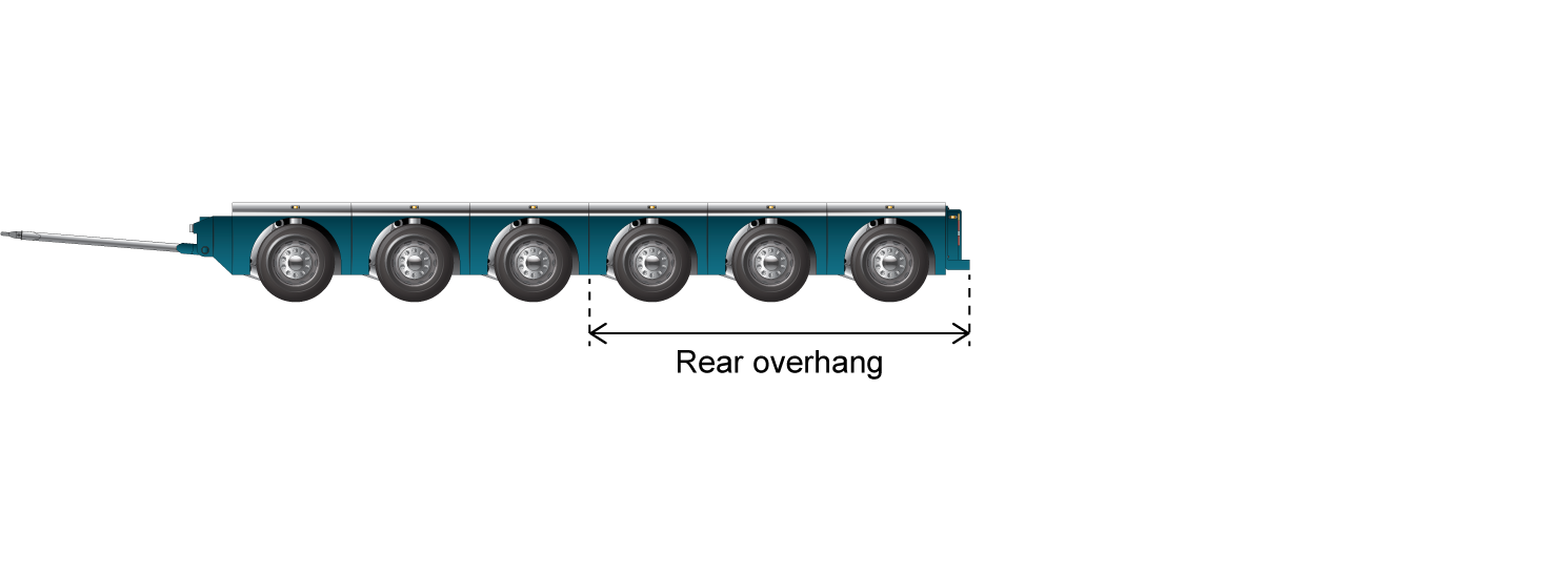 6 axle drawn platform trailer - all steerable axles