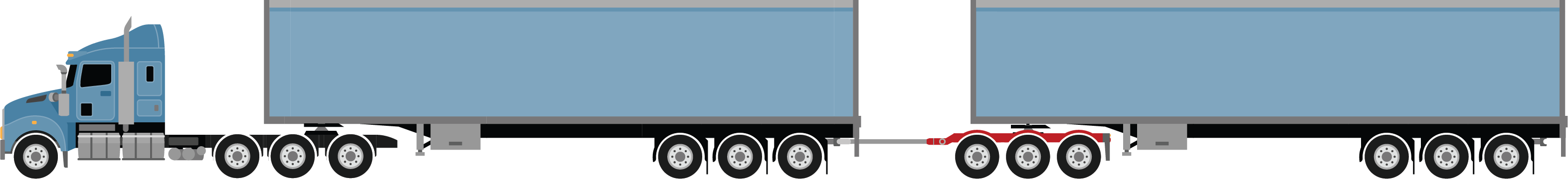 A-double (single steer)