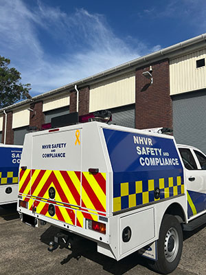 Example 1 of an ANPR mounted camera on an NHVR Safety and Compliance vehicle