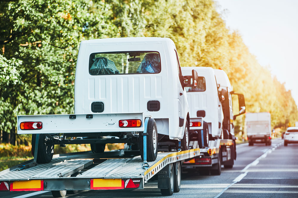 image is an example of an eligible single level vehicle carrier in South Australia