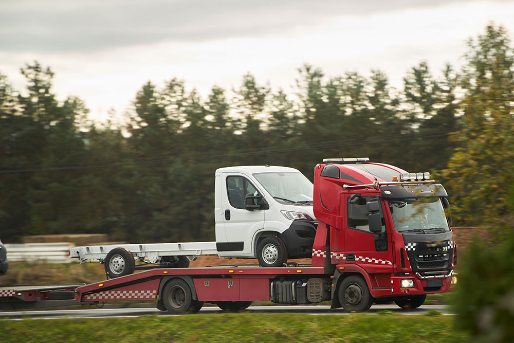 image is an example of an eligible single level vehicle carrier in South Australia