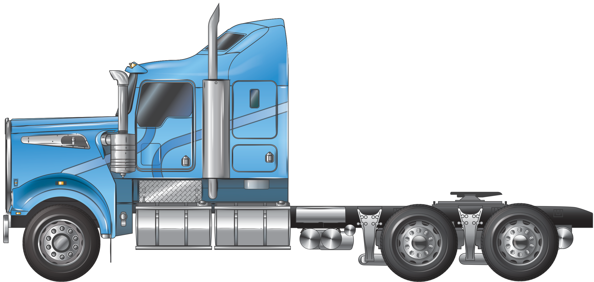 prime mover long bonnet 1-2 axle with no trailer