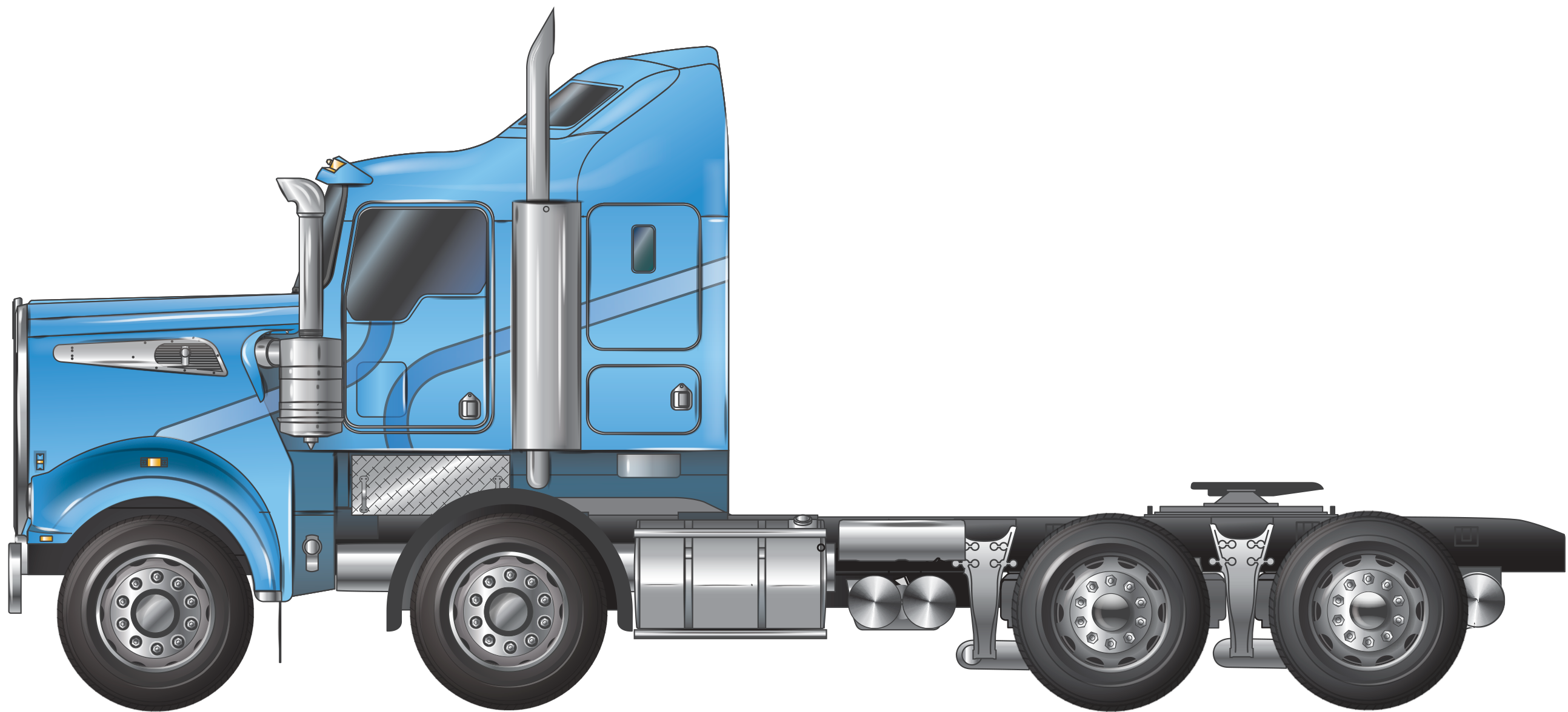 prime mover long bonnet 2-2 axle with no trailer