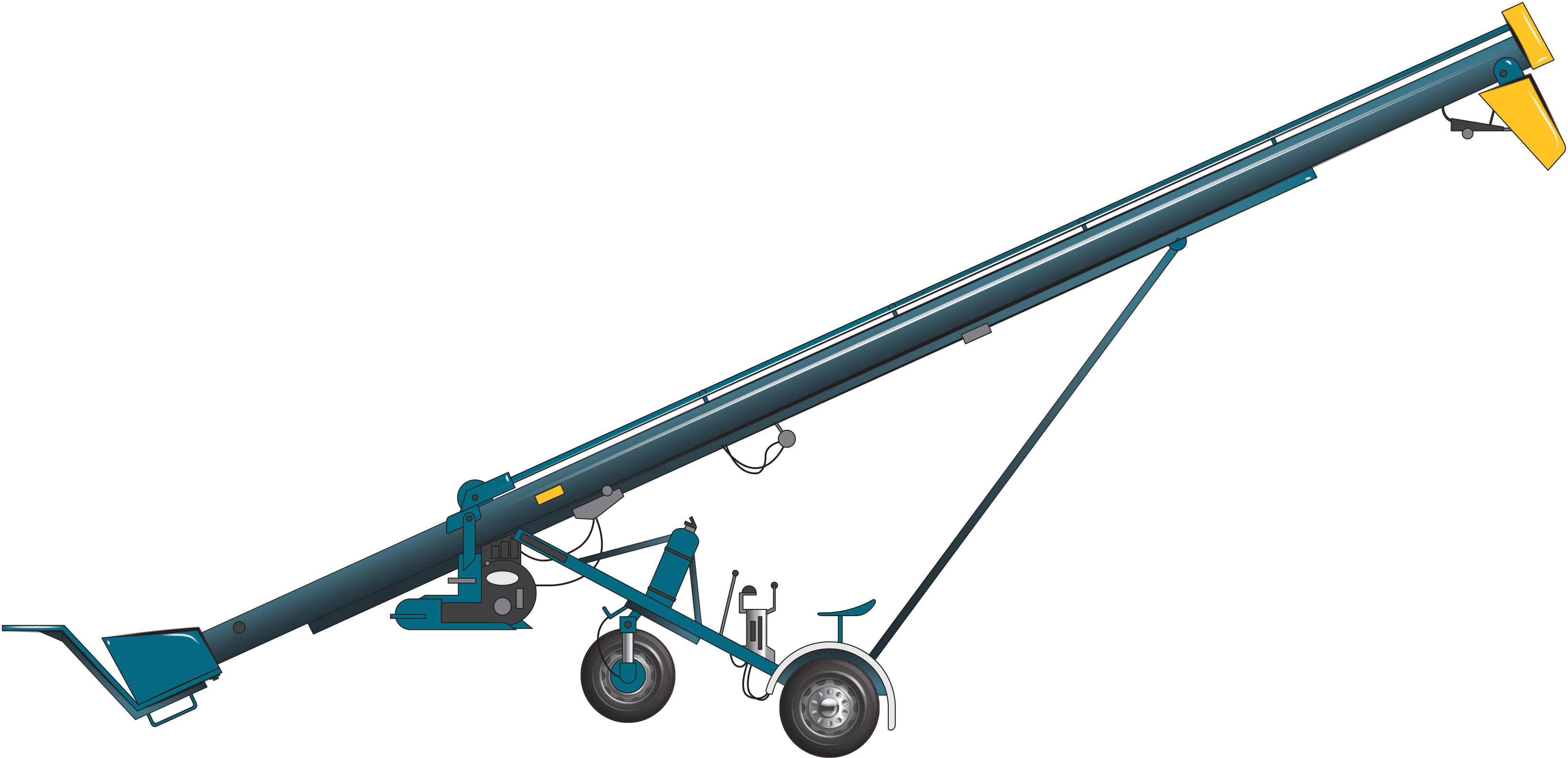 Image is of a grain auger