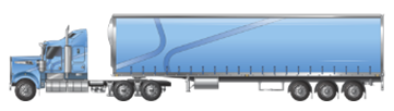 Prime mover long bonnet 1-2 axle Semitrailer 3 axle