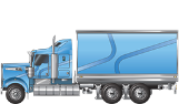 Rigid truck long bonnet 1-2 axle