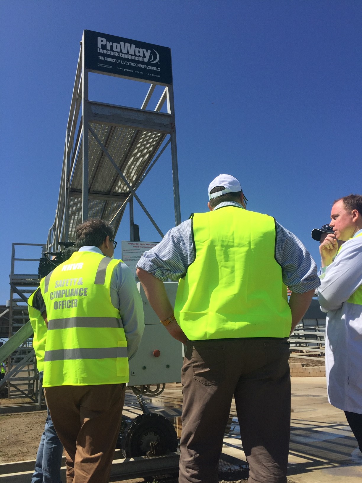 Livestock safety boost as unloading frame trial underway