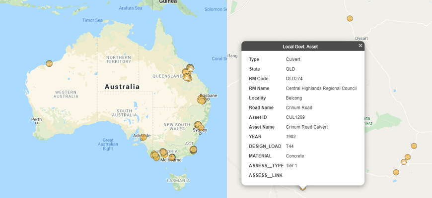 SLGAAP pilot asset information