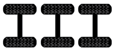 Diagram - 3 axles 1 tyre