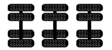 Diagram - 3 axles 2 tyres