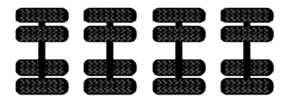 Diagram - 4 axles 2 tyres