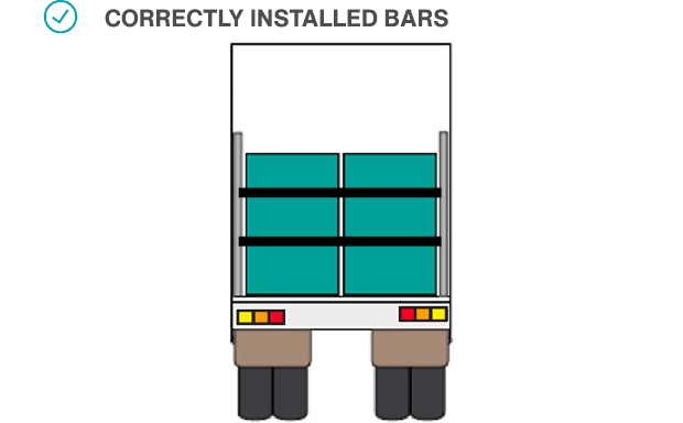 Correctly installed shoring bars is good practice.