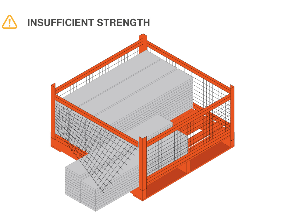Insufficient strength is risky.