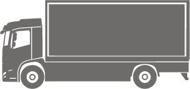 An example of a rigid truck - Single drive axle (dual tyres)