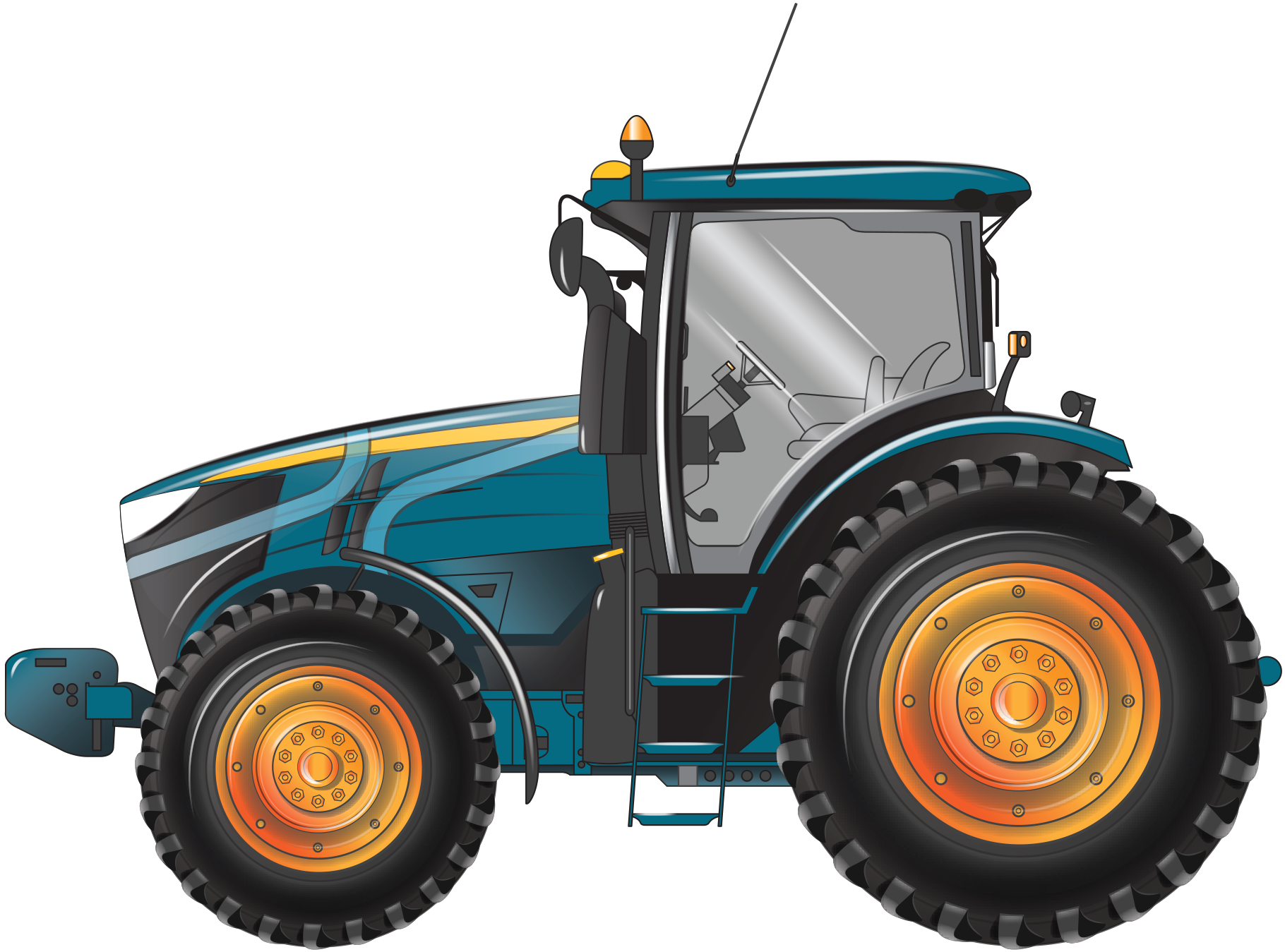 Image is of a tractor